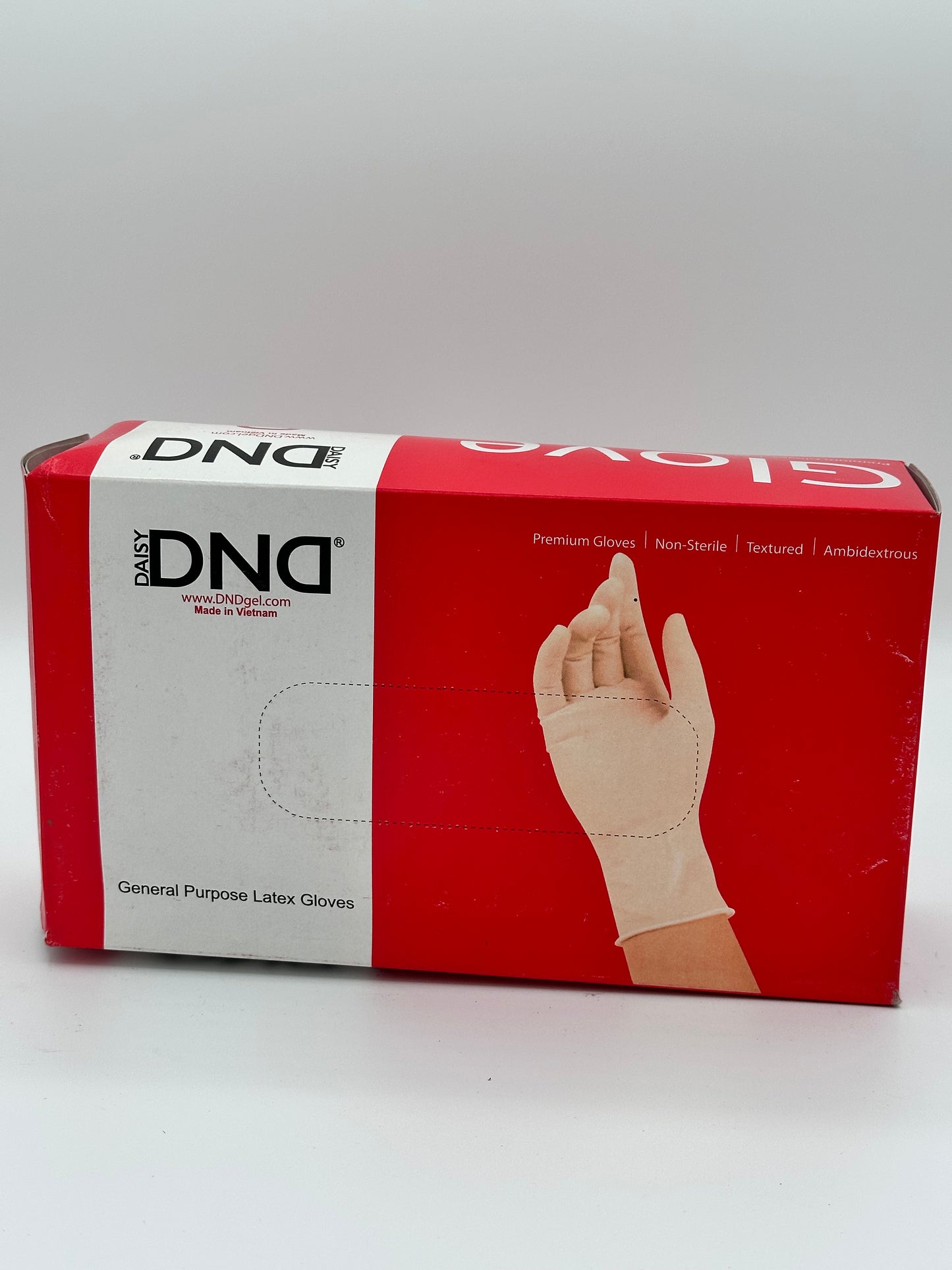 DND Premium Latex Gloves – General Purpose, Non-Sterile, Textured, Ambidextrous