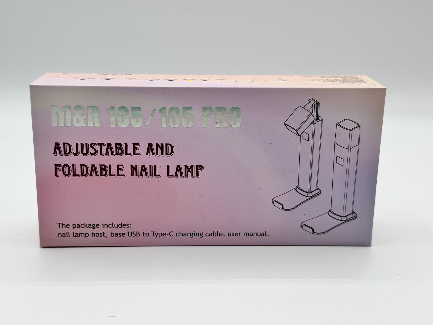 M&R 105/105 Pro Adjustable and Foldable Nail Lamp